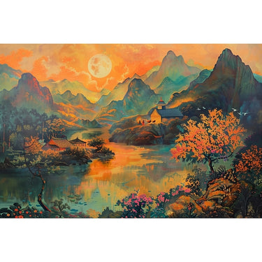 Traditional Chinese Landscape Canvas